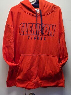 Clemson Tigers Hoodie Mens 2XL Rivalry Threads Orange Pullover NCAA Football